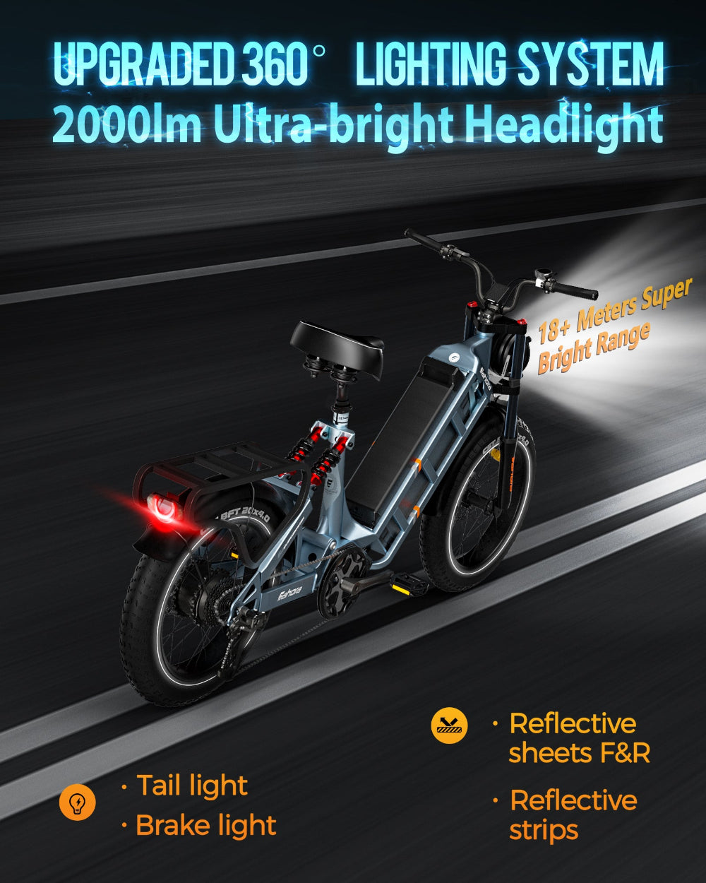 20inch fat tire electric bike eahora Juliet ebike