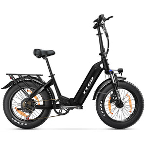 20inch foldable fat tire electric bikes black
