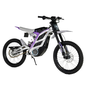 79Bike electric dirt bike purple Side view