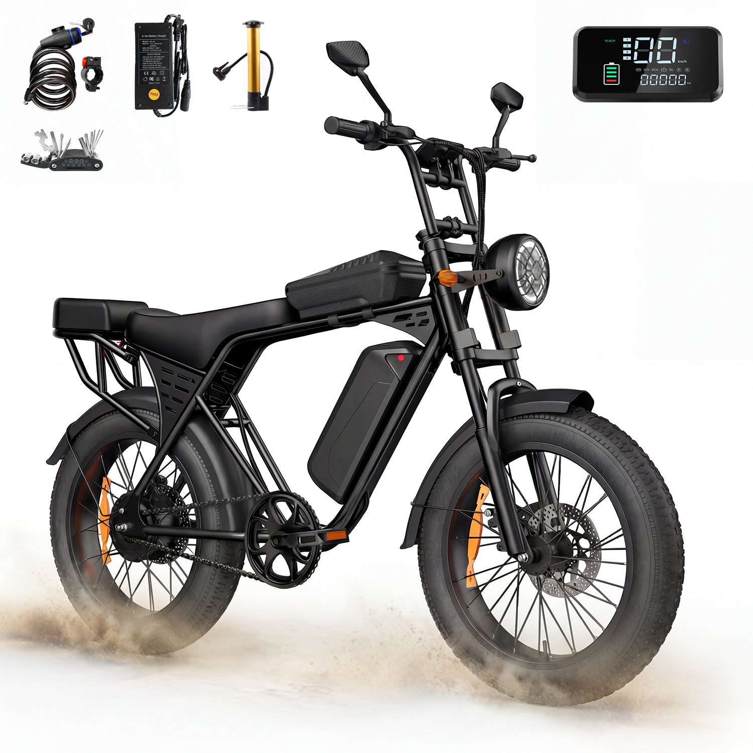 Aairsk X5 Electric Bike Fat Tire Electric Bike 750W 48V 15Ah