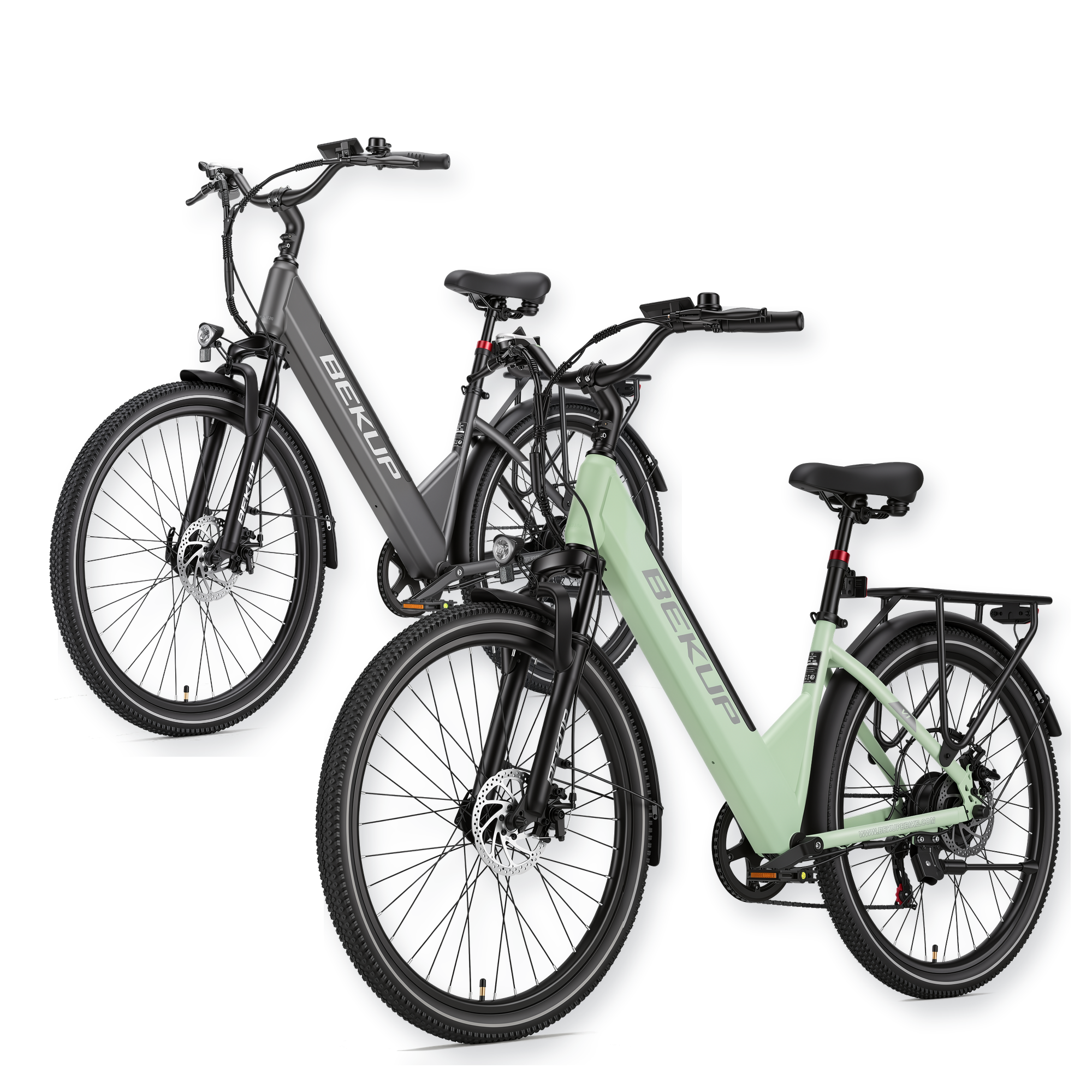BEKUP V1 26" Step-Through City Electric Bike 2-Pack 250W 36V 14.5Ah