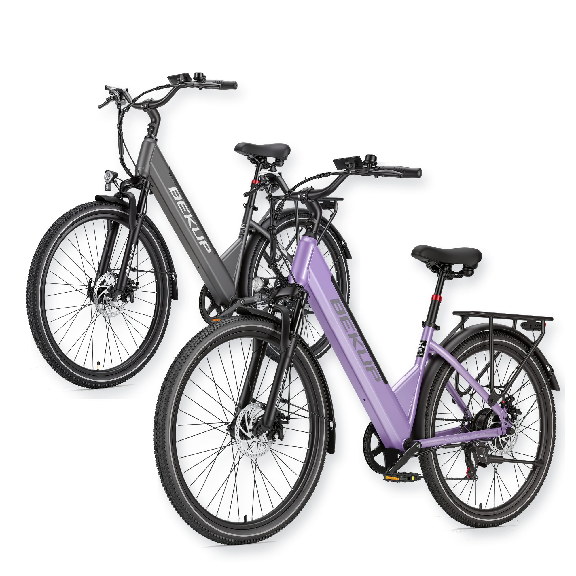 BEKUP V1 26" Step-Through City Electric Bike 2-Pack 250W 36V 14.5Ah