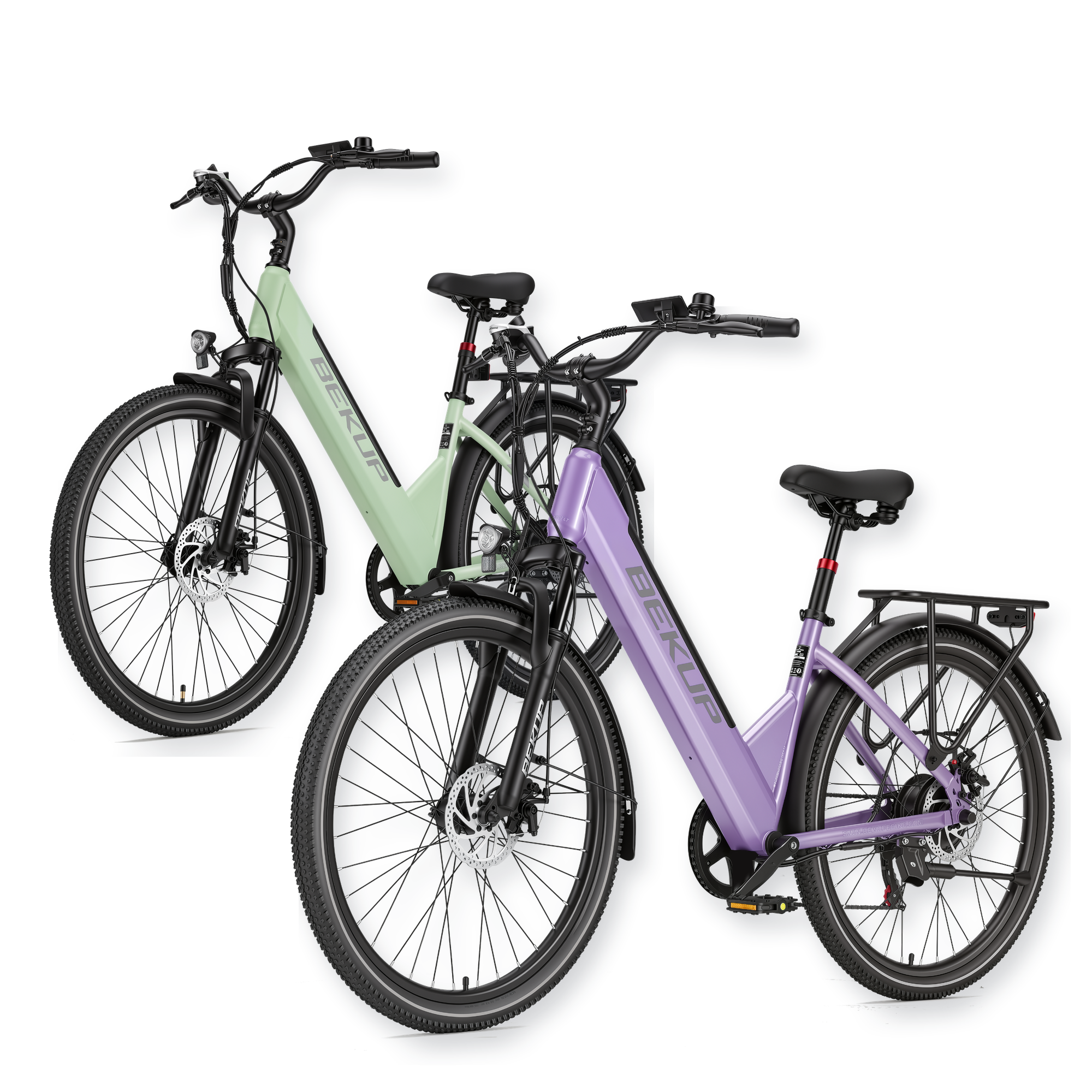 BEKUP V1 26" Step-Through City Electric Bike 2-Pack 250W 36V 14.5Ah
