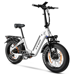 ttgo step-thru Electric Bike white 36V