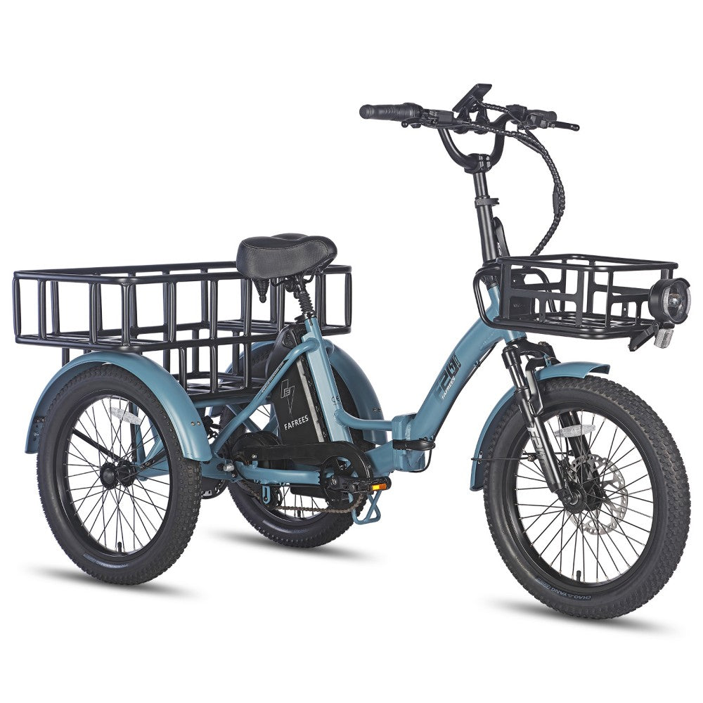 Fafrees F20Mate cargo electric bikes 18.2Ah blue