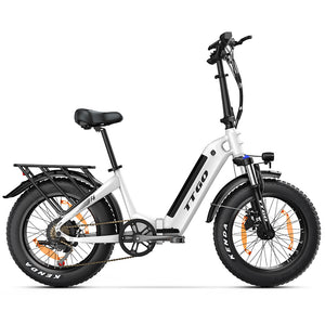 ttgo step-thru Electric Bikes white