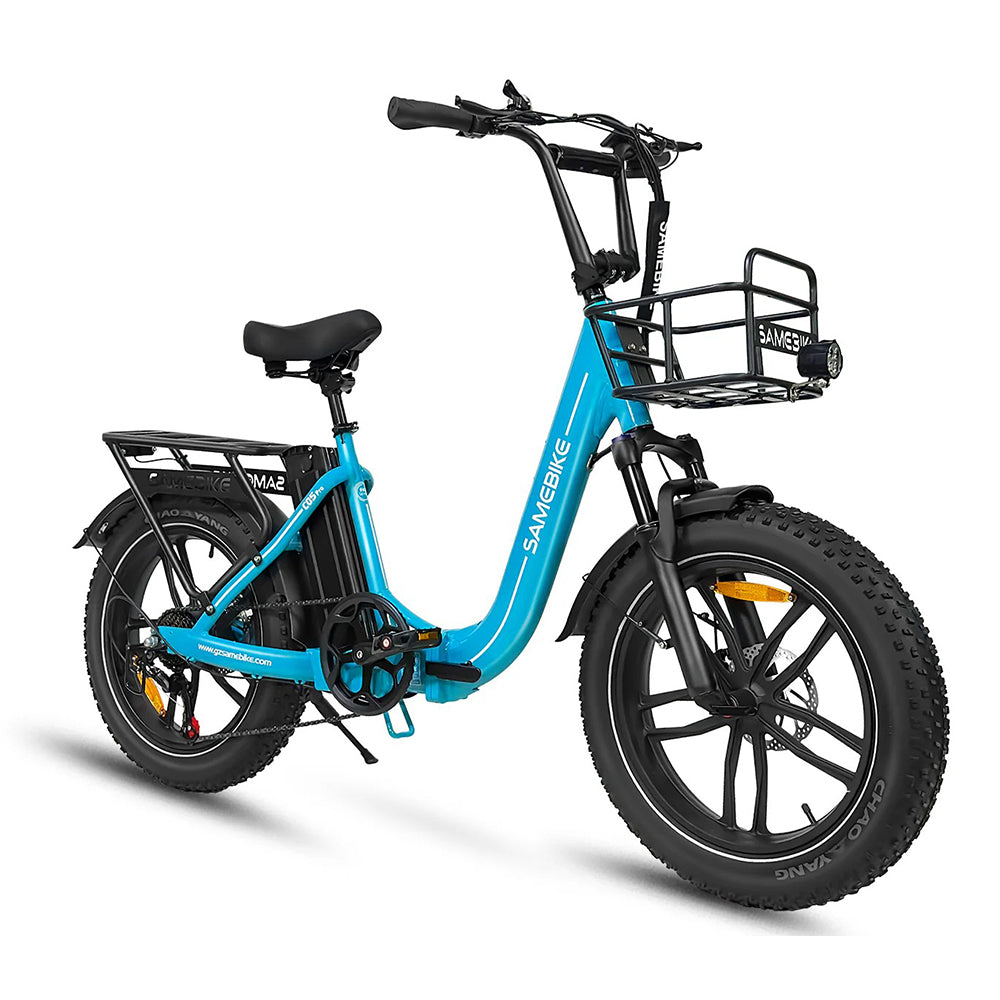 Samebike C05 Pro Step-through Foldable Electric bike cyan