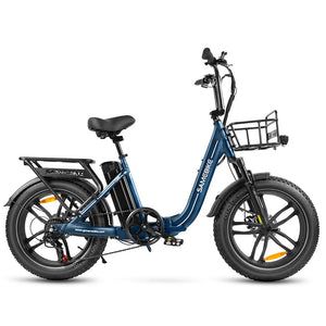 Samebike C05 Pro Step-through Foldable Fat Tire Ebike Blue
