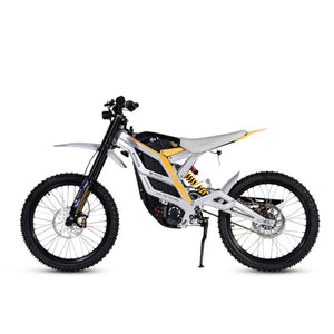 Side view of the 79bike electric pit bike yellow