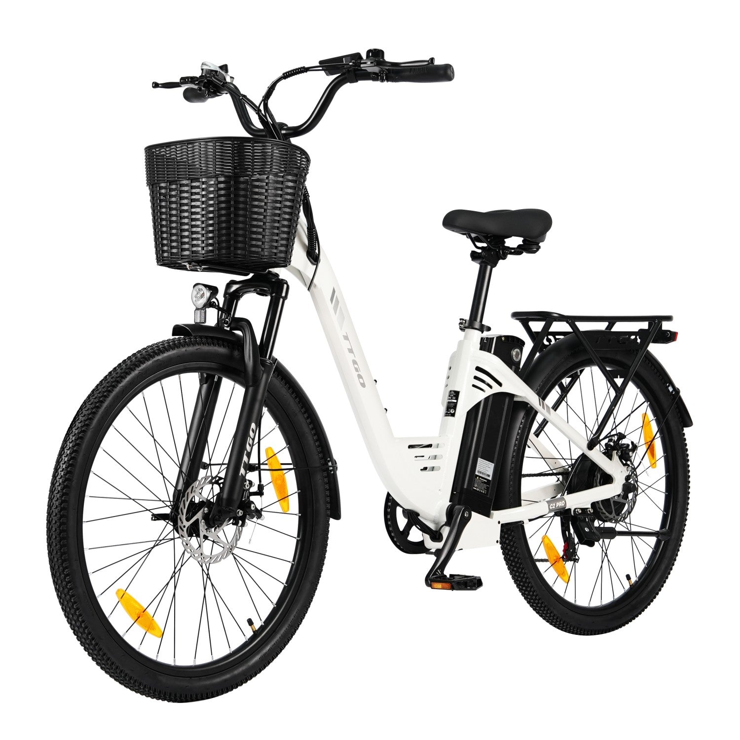 TTGO C2 Pro 26" Electric City Bike 36V 18Ah Shimano 7-Speed Up to 120KM Range