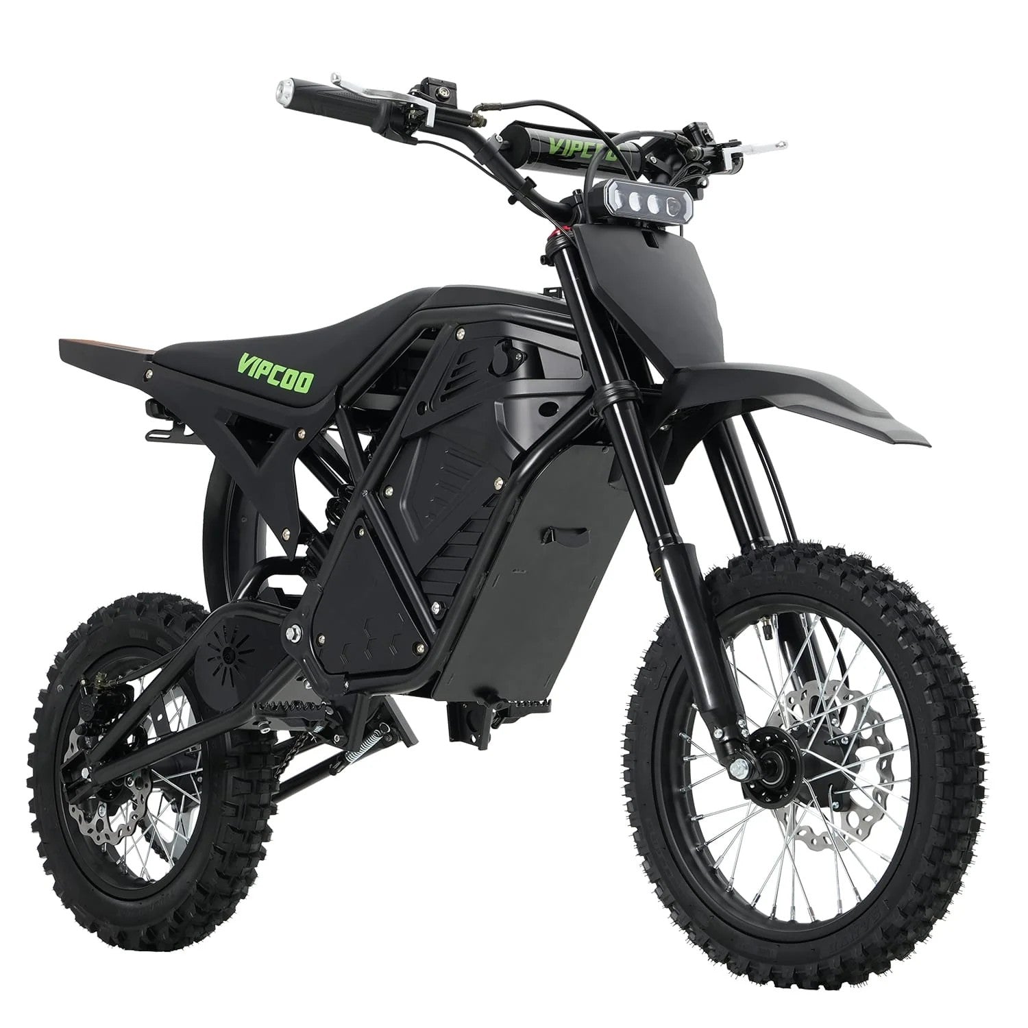 VIPCOO H3 Elektro-Dirt Bike 3500W Mittelantrieb 48V 23Ah Akku Hydraulische Bremsen