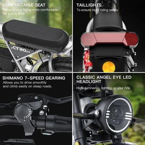 fat tire electric bike,Coswheel CT20s