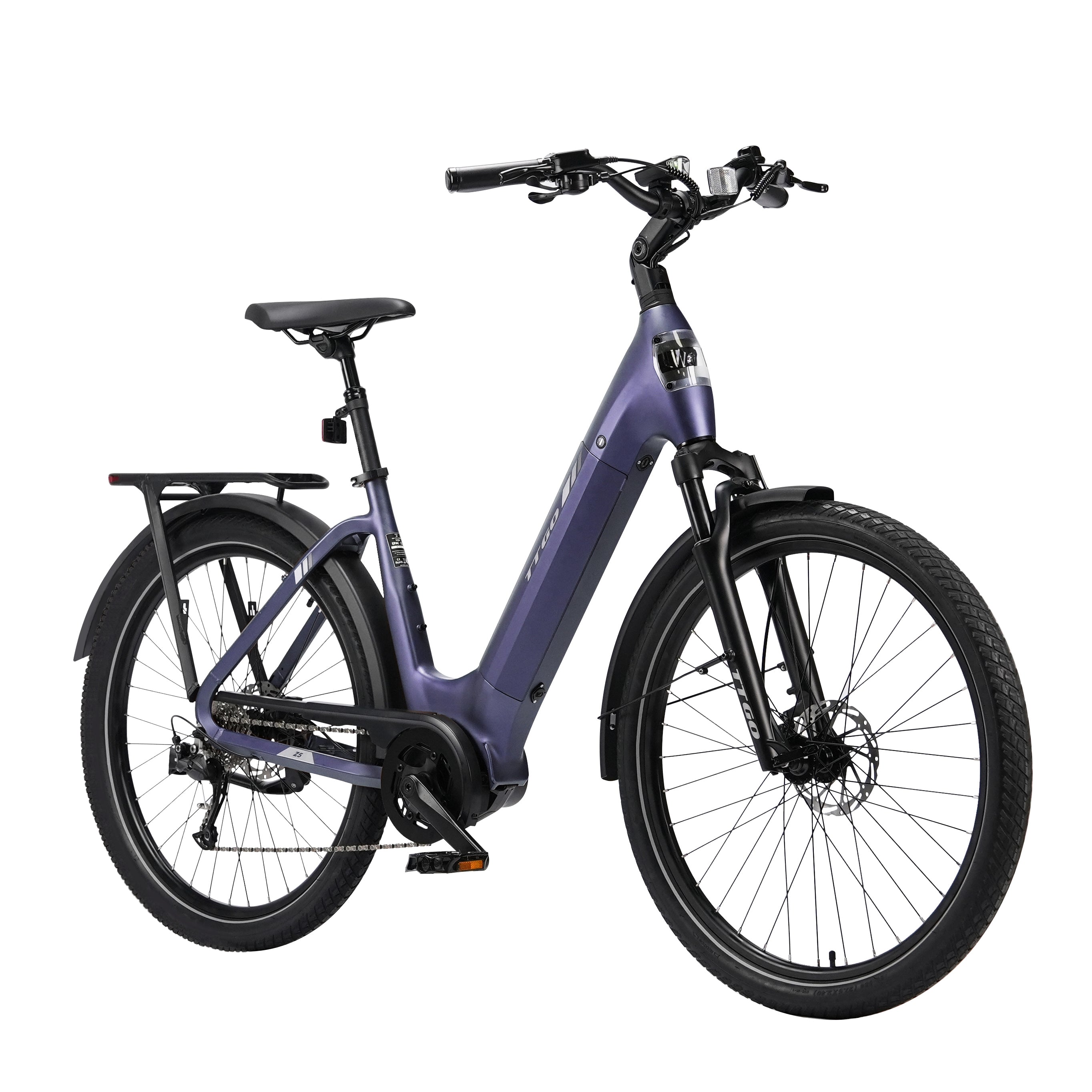 TTGO Z5 27.5" Mid-Drive City Electric Bike 250W 36V 18Ah