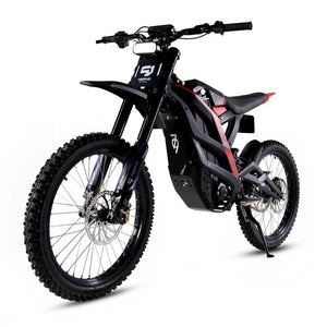 electric dirt bike, 79bike Falcon Pro black red version