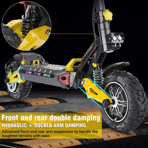 iE ES60 elektrische step met volledige suspensie en dubbele motor 2400W