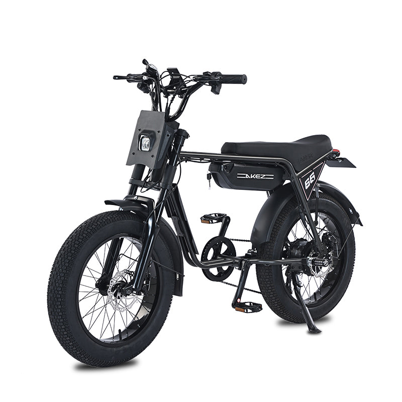 long range moped style electric bike akez zx
