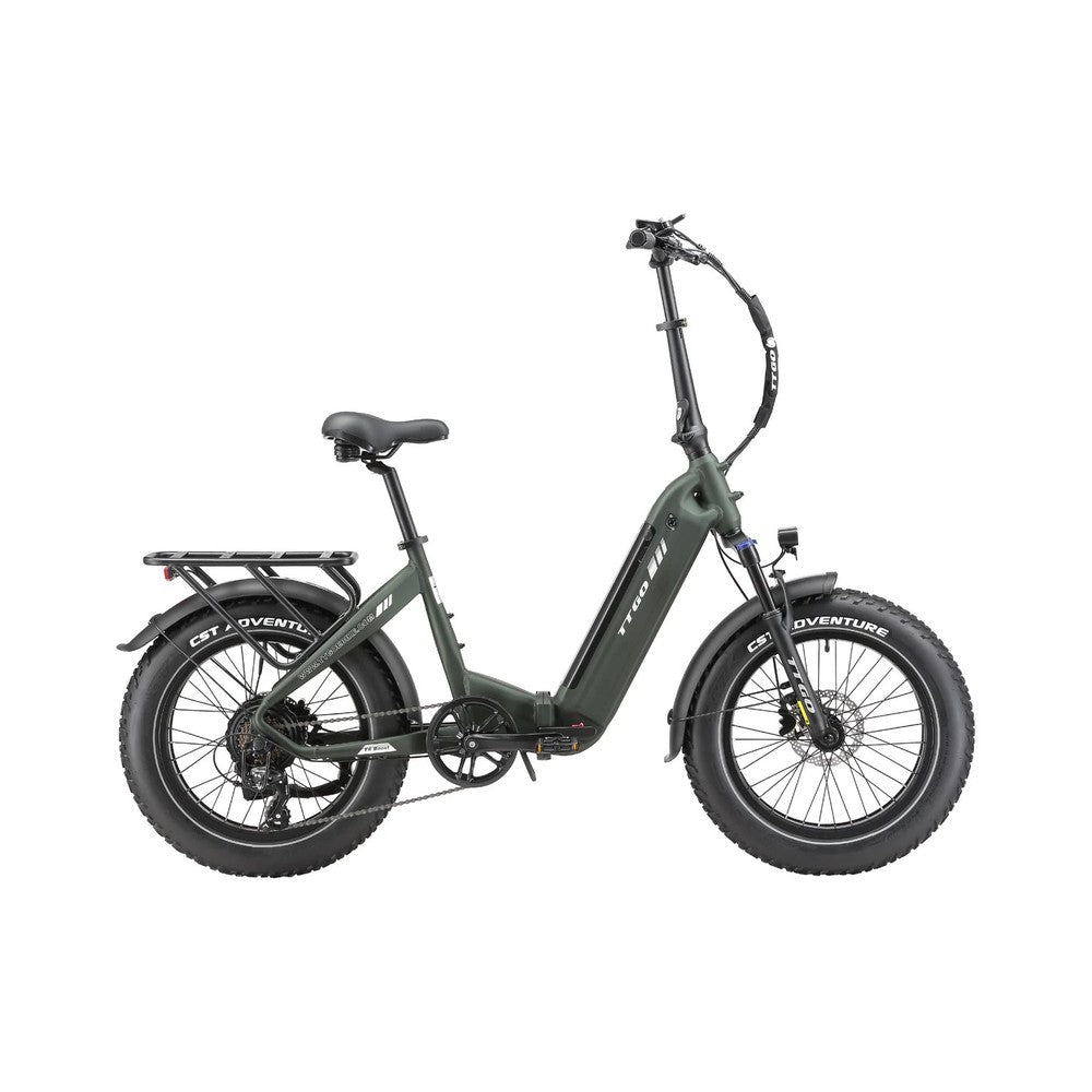 TTGO F6 Boost 20" Folding Fat Tire Electric Bike 250W 48V 18Ah