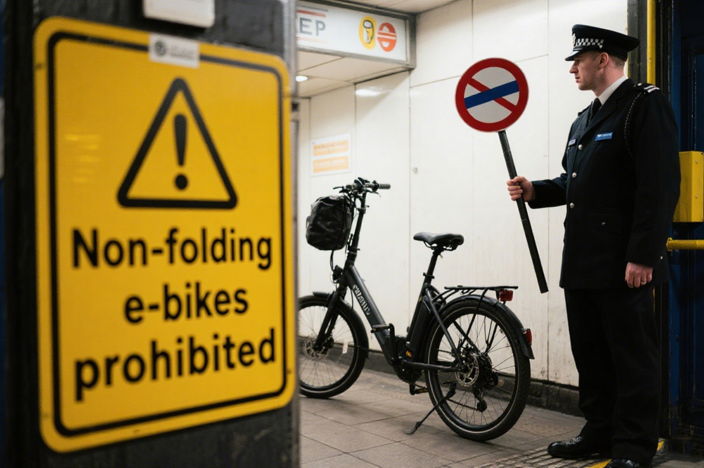 London Bans Non-Folding E-Bikes from Underground and Rail Services
