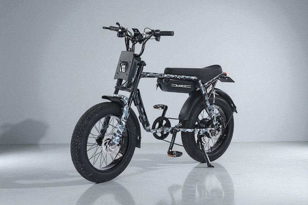 AKEZ ZX: Retro Moped-Style Electric Bike with Modern Power