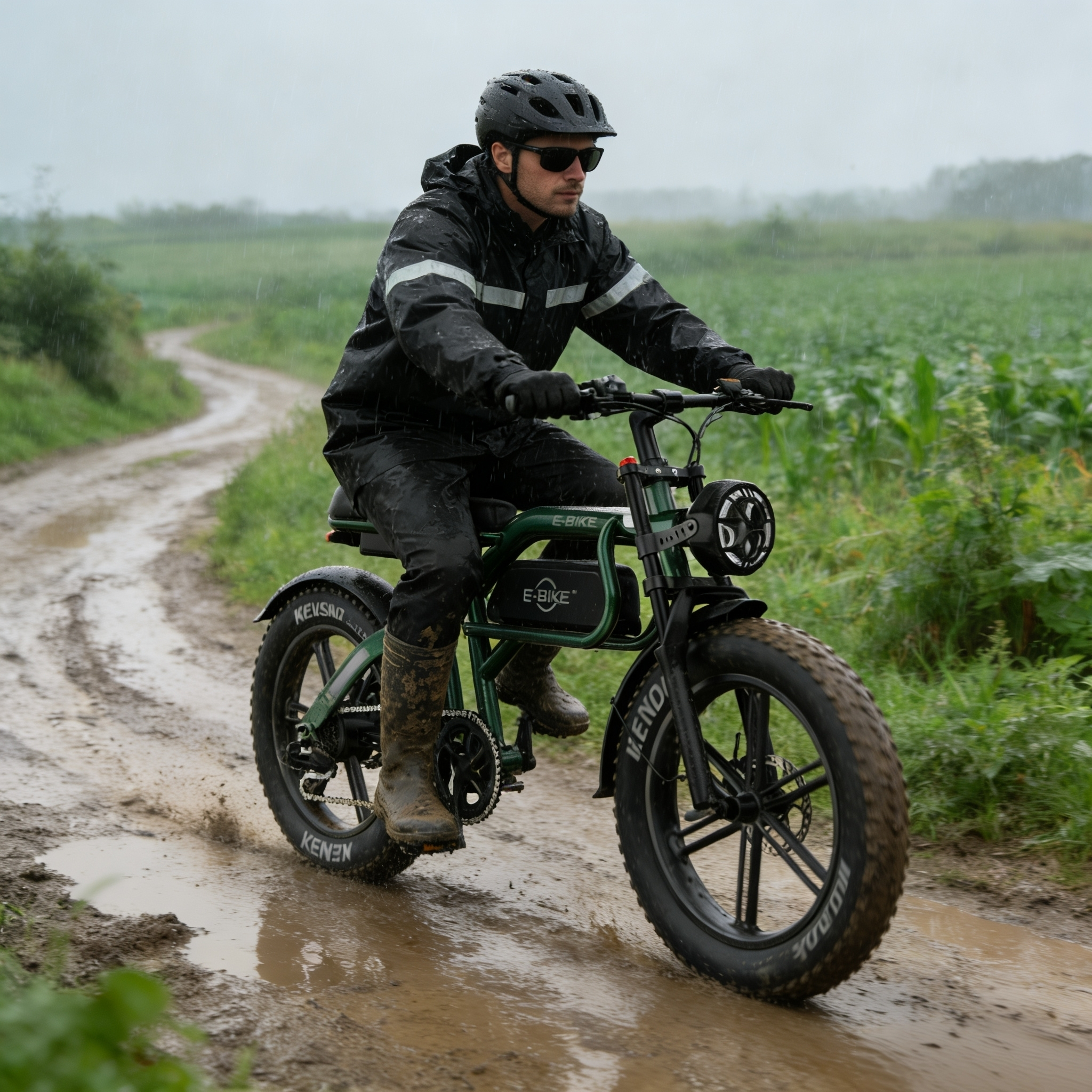 (NEW)1500W Moped Style Electric Bike C8 48V 20Ah with Hydraulic Suspension