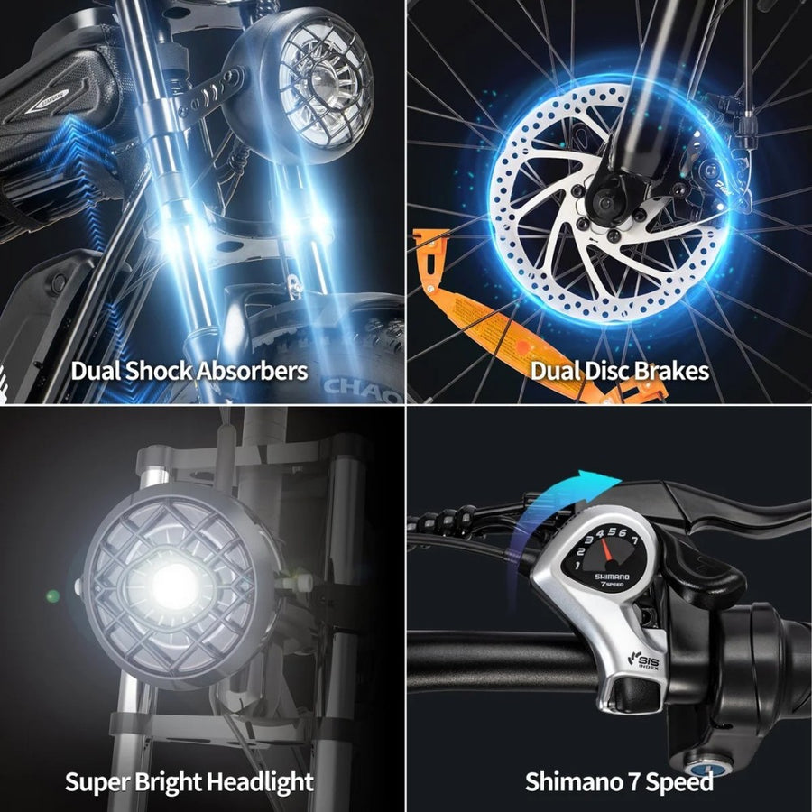 Disc Brakes & 7-Speed Gearing