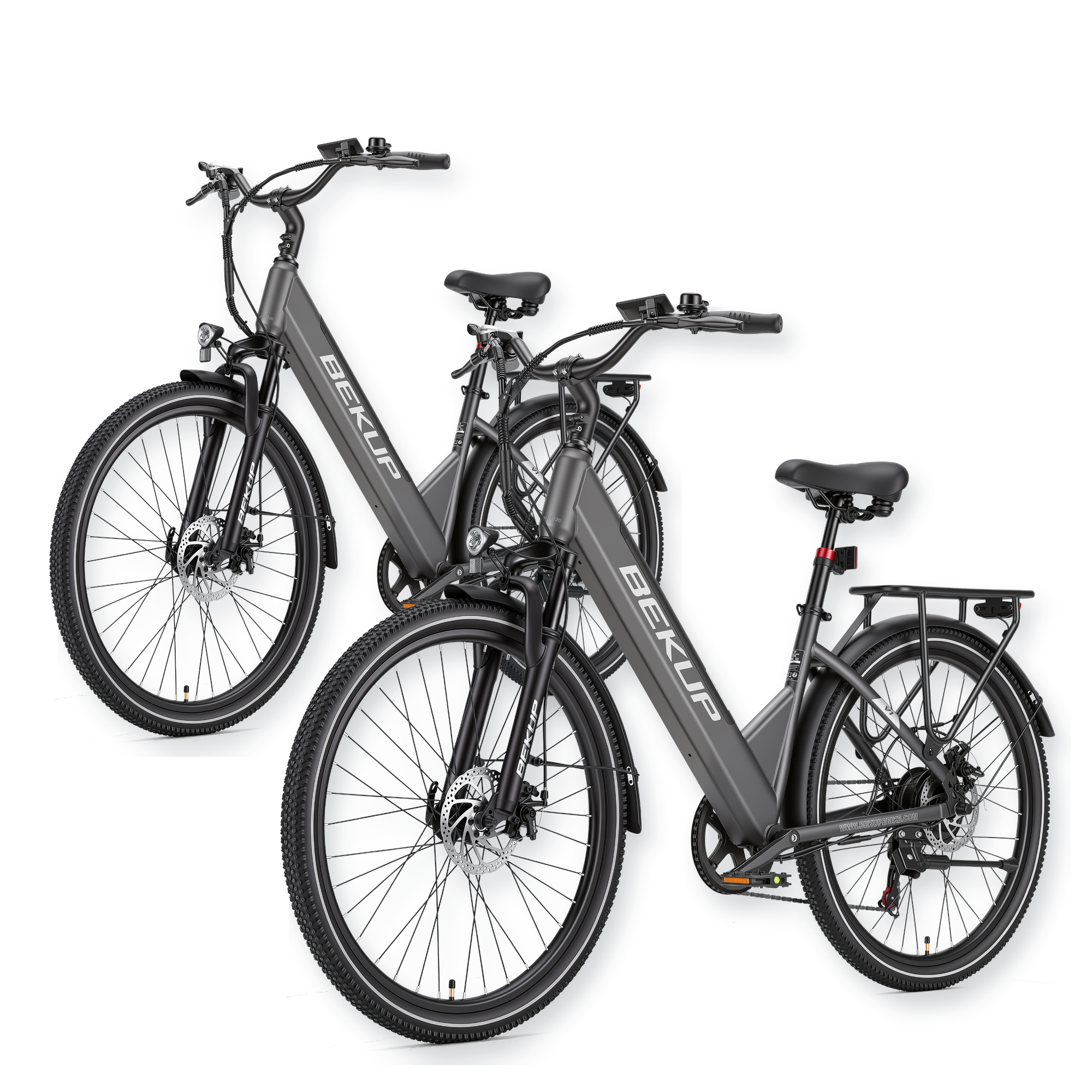 BEKUP V1 26" Step-Through City Electric Bike 2-Pack 250W 36V 14.5Ah