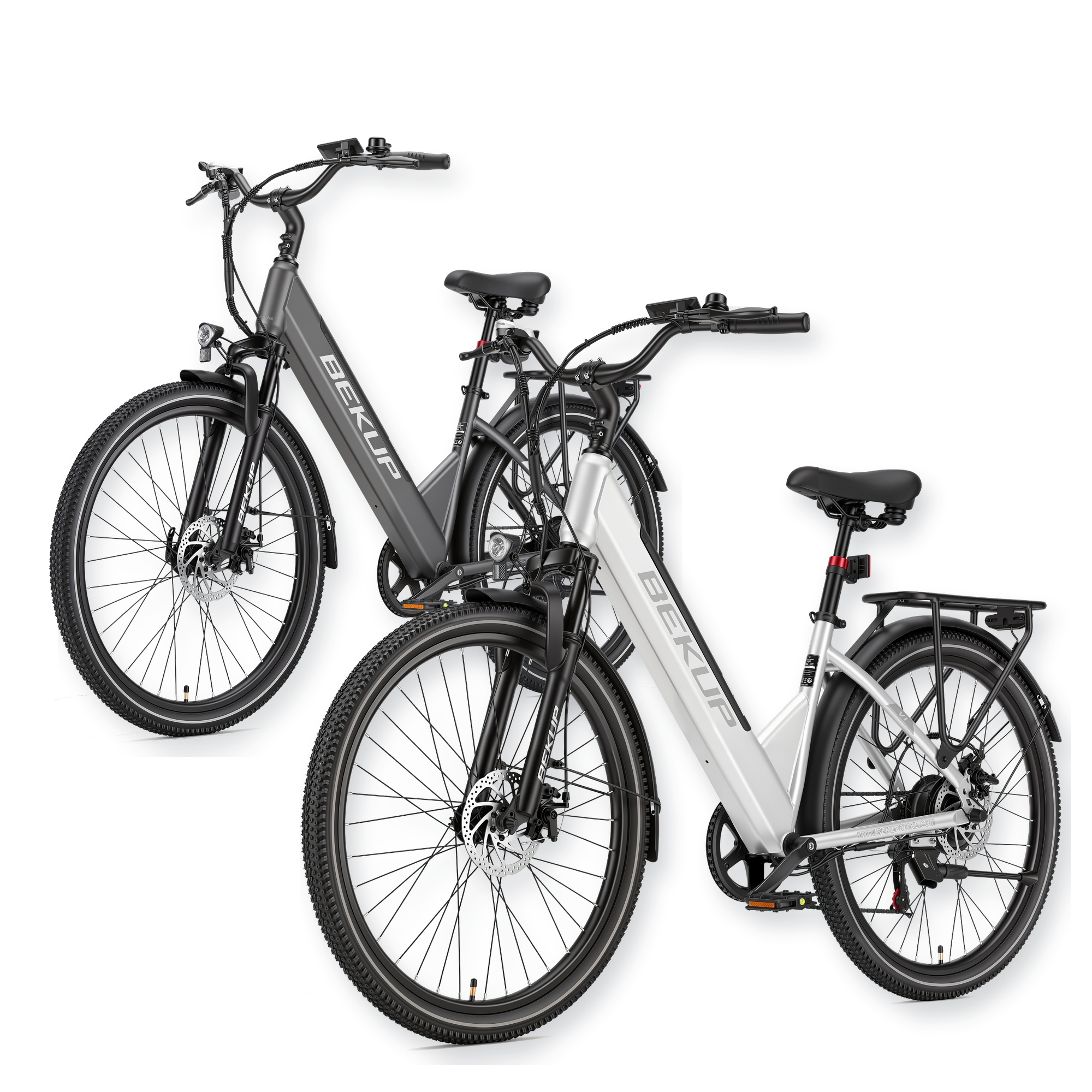 BEKUP V1 26" Step-Through City Electric Bike 2-Pack 250W 36V 14.5Ah