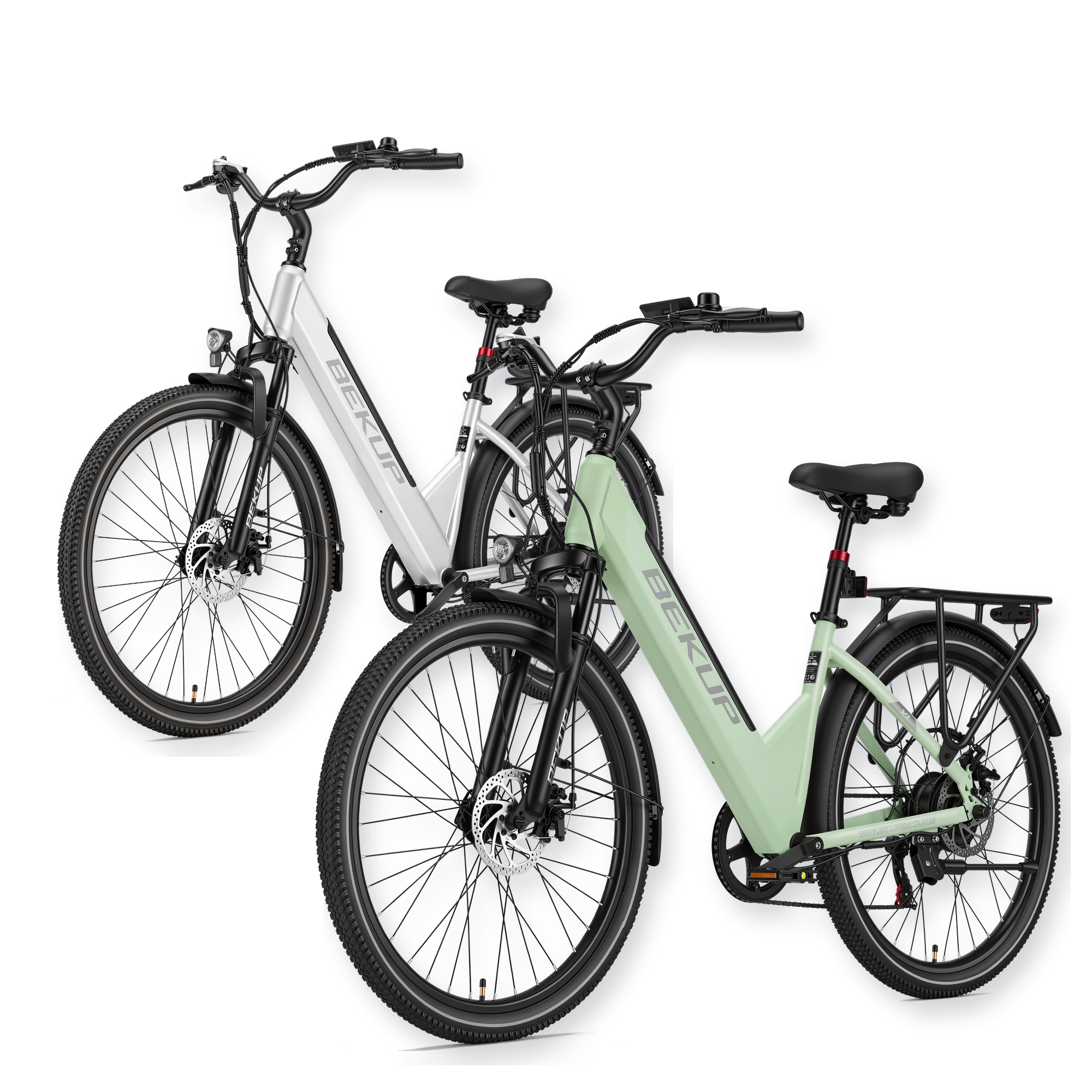 BEKUP V1 26" Step-Through City Electric Bike 2-Pack 250W 36V 14.5Ah