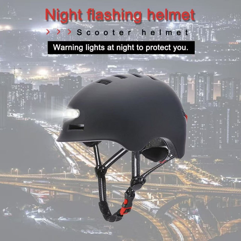 Bike Helmet: 4 Light Modes, 2H Fast Charge