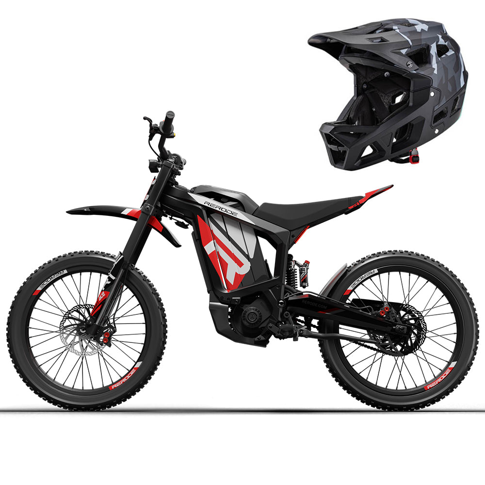 Moto tout-terrain électrique Rerode R1 72 V 8 000 W 35 Ah