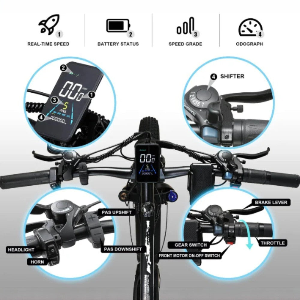 KETELES K800 Electric Bike Mountain LED Display