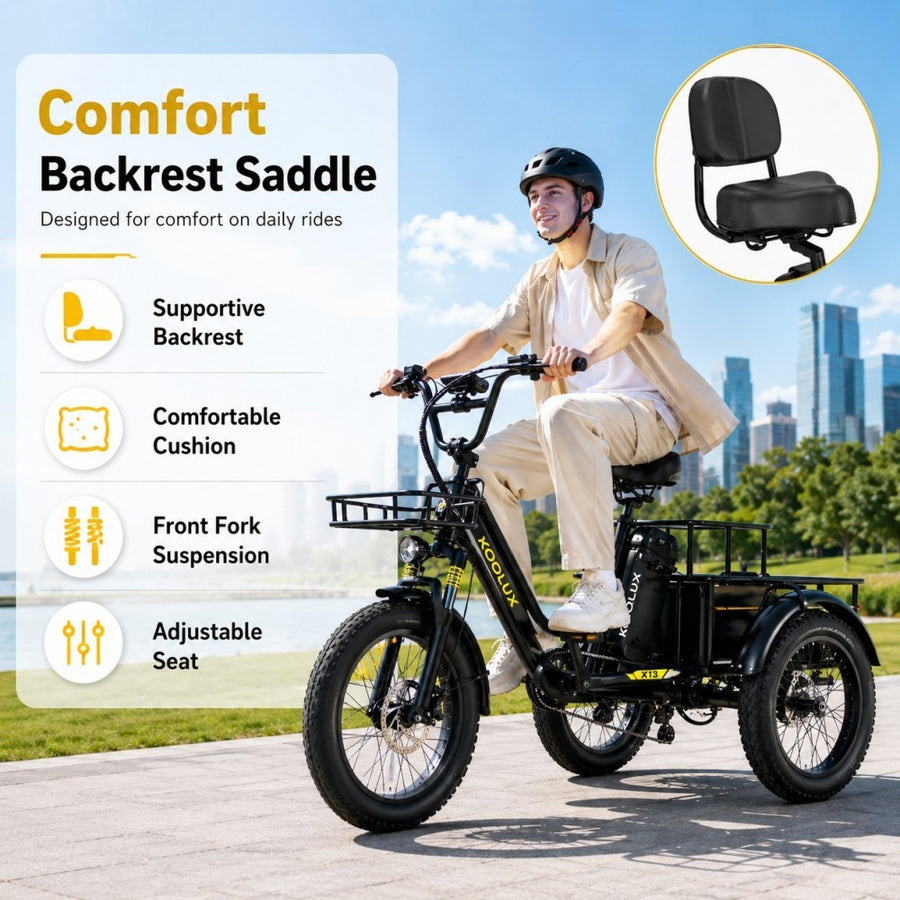 Backrest Saddle & Front Suspension