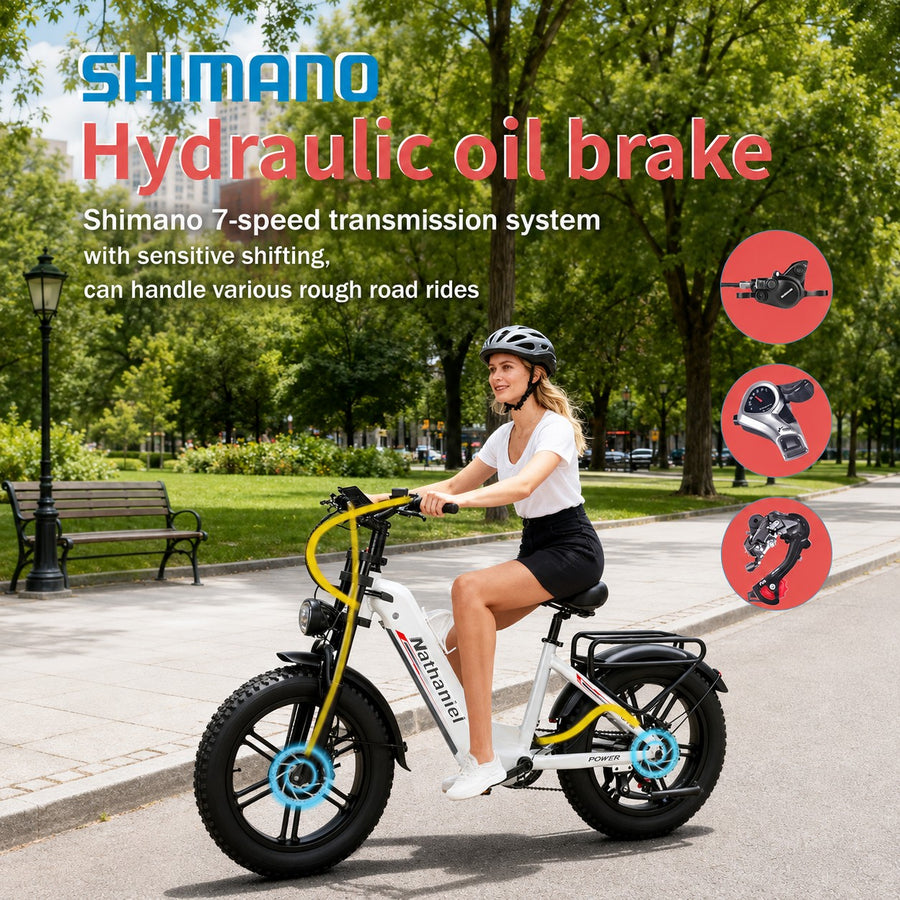 Hydraulic Brakes and 7-Speed Gears