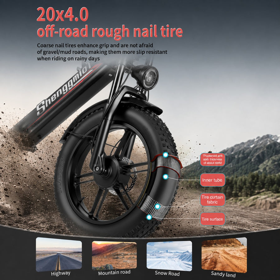 20 × 4.0-Inch Fat Tyres