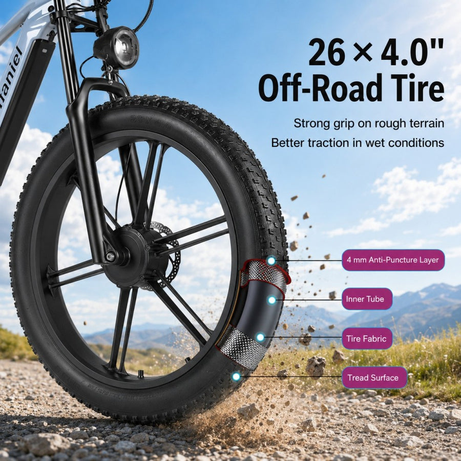 26 × 4.0-Inch Fat Tyres