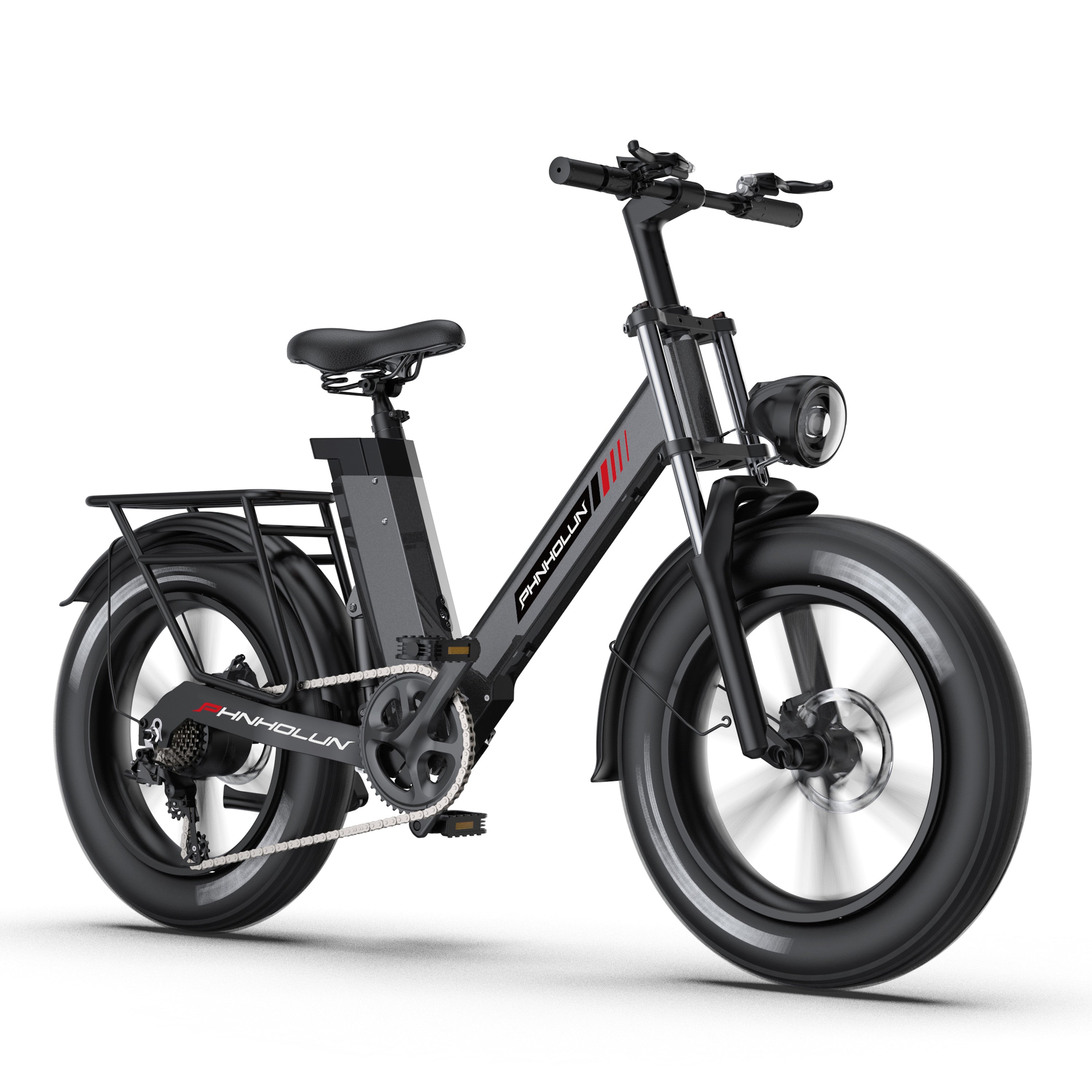 PHNHOLUN C6 PRO Fat Tire Electric Bike 48V1000W17.5Ah