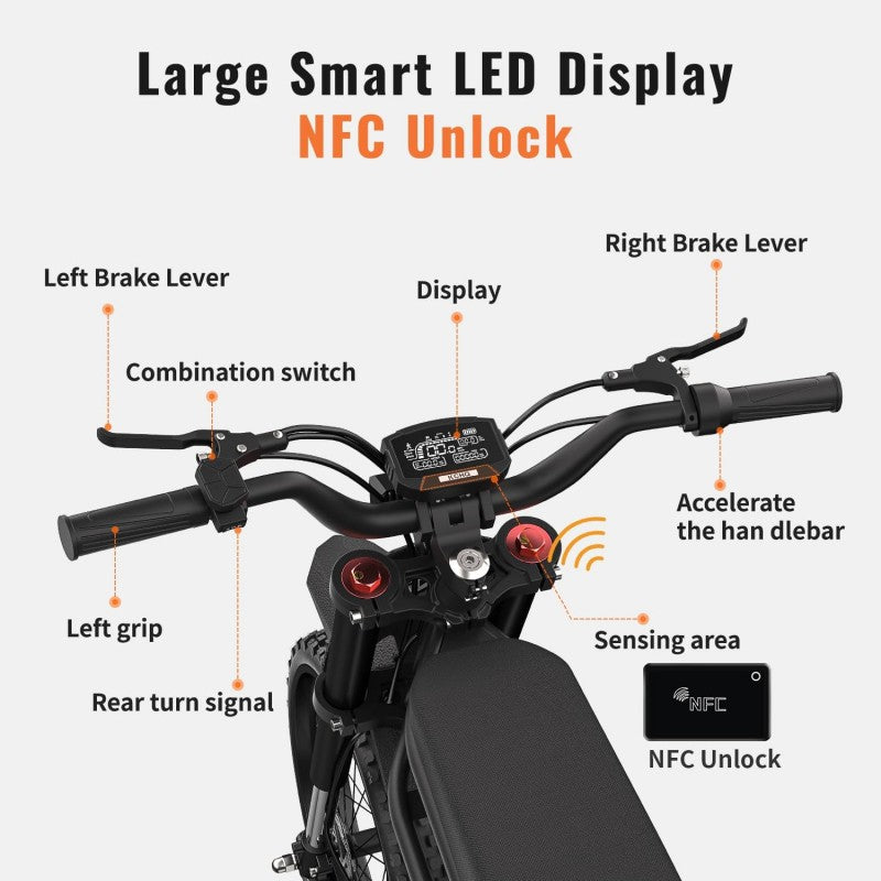 Ridingtimes GT73 Electric Dirt Bike 48V 1000W 36.4Ah – Tabvelo