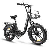 Samebike C05 Pro Step-through Foldable Fat Tire Ebike Black