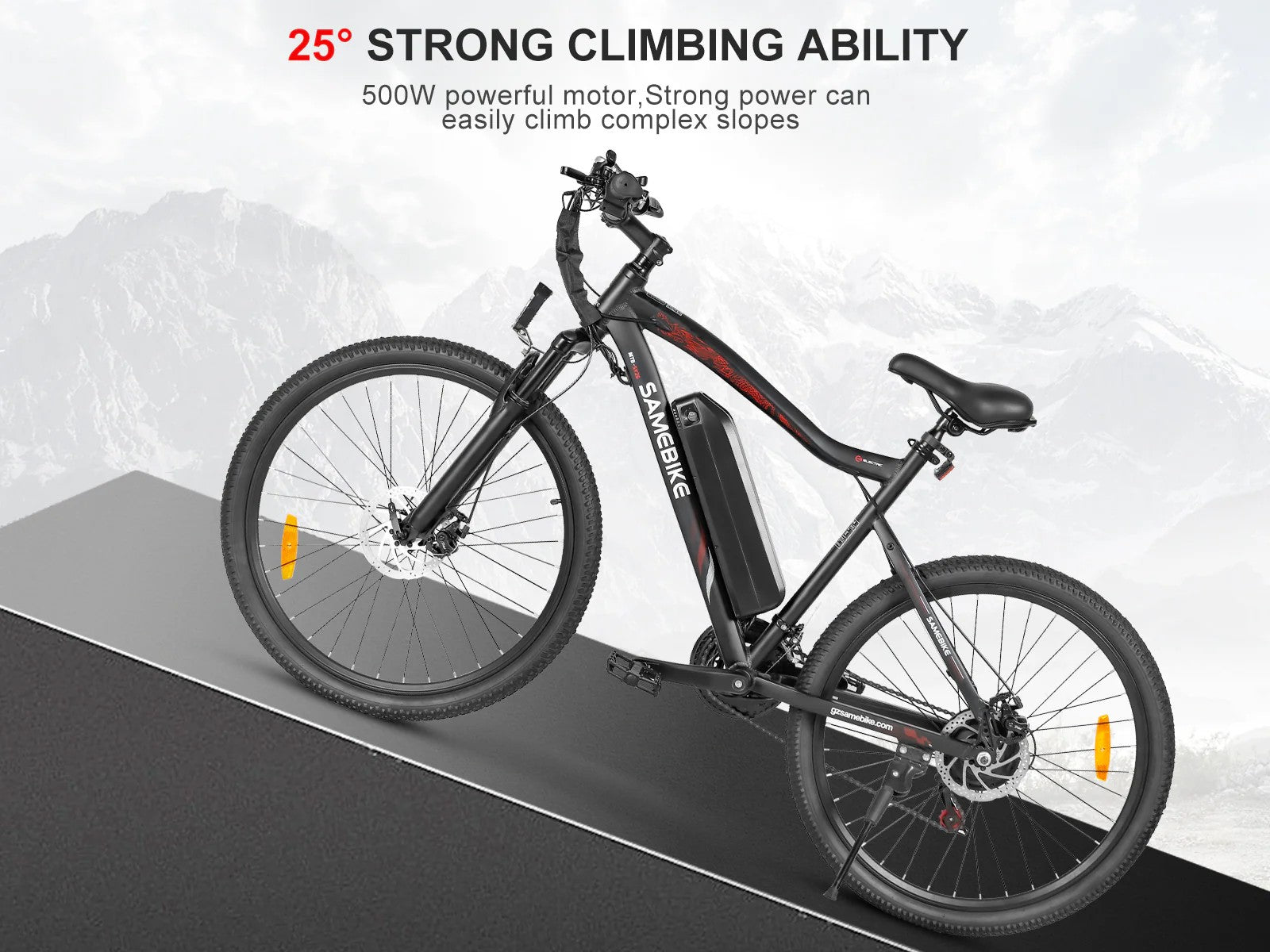 Samebike Electric Bike SY26-II Black 500W