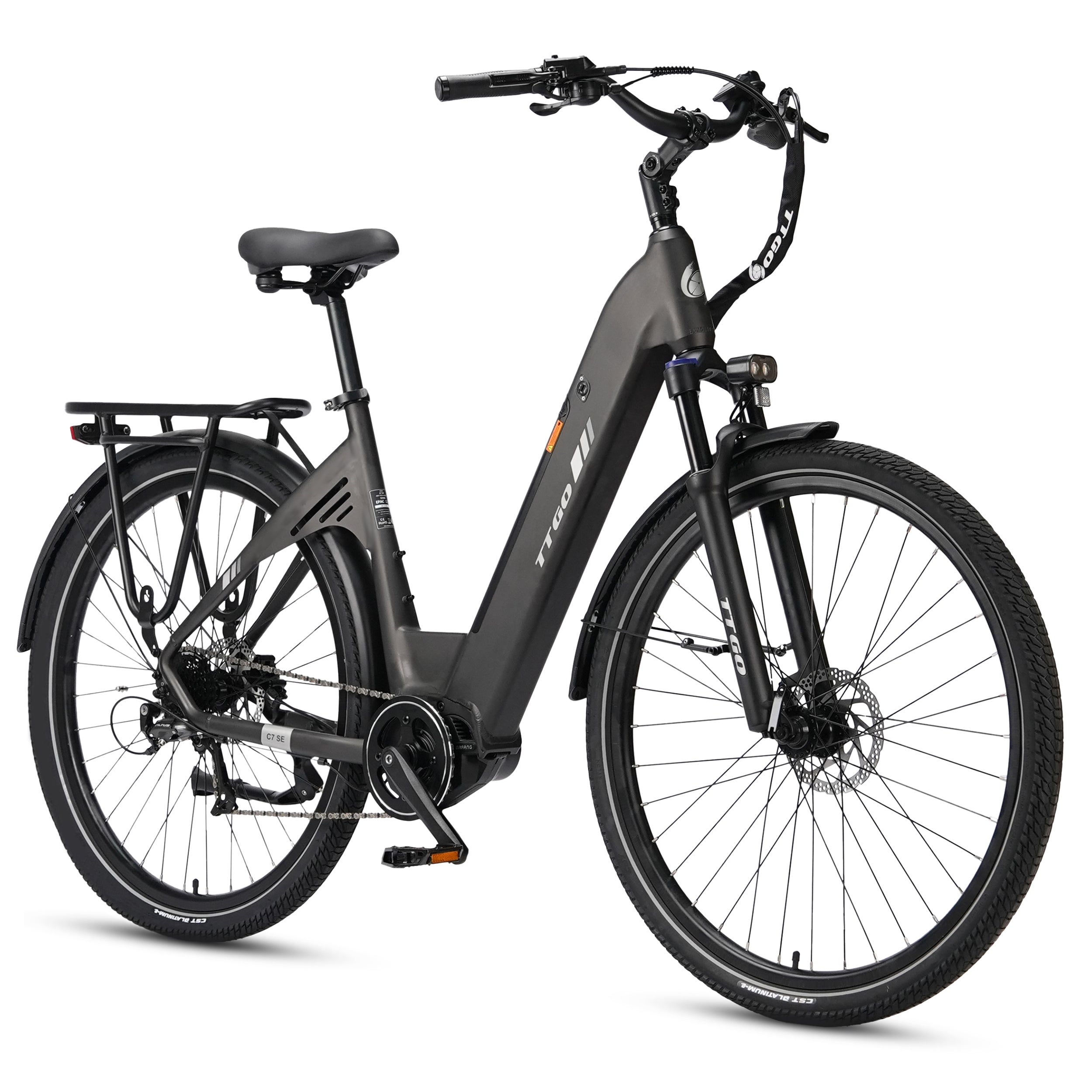 TTGO C7 SE Mid-Drive Electric Bike 250W 36V 18Ah Torque Sensor Up to 150KM Range