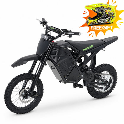 VIPCOO H3 Elektro-Dirt Bike 3500W Mittelantrieb 48V 23Ah Akku Hydraulische Bremsen