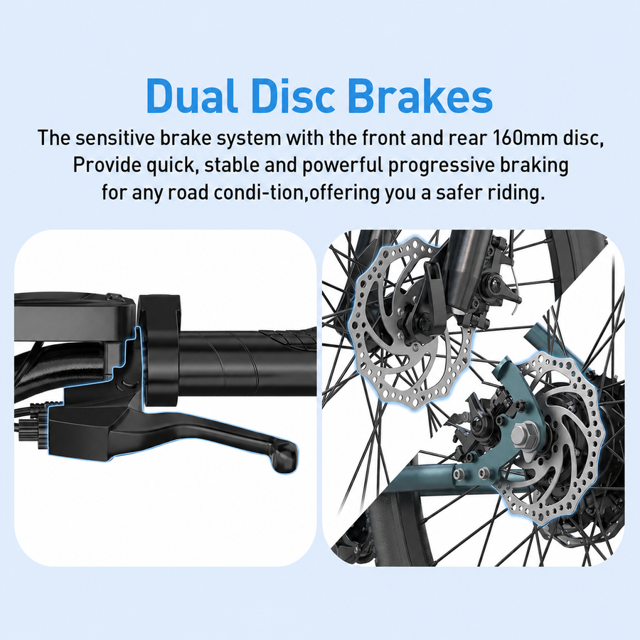 Front & Rear Disc Brakes
