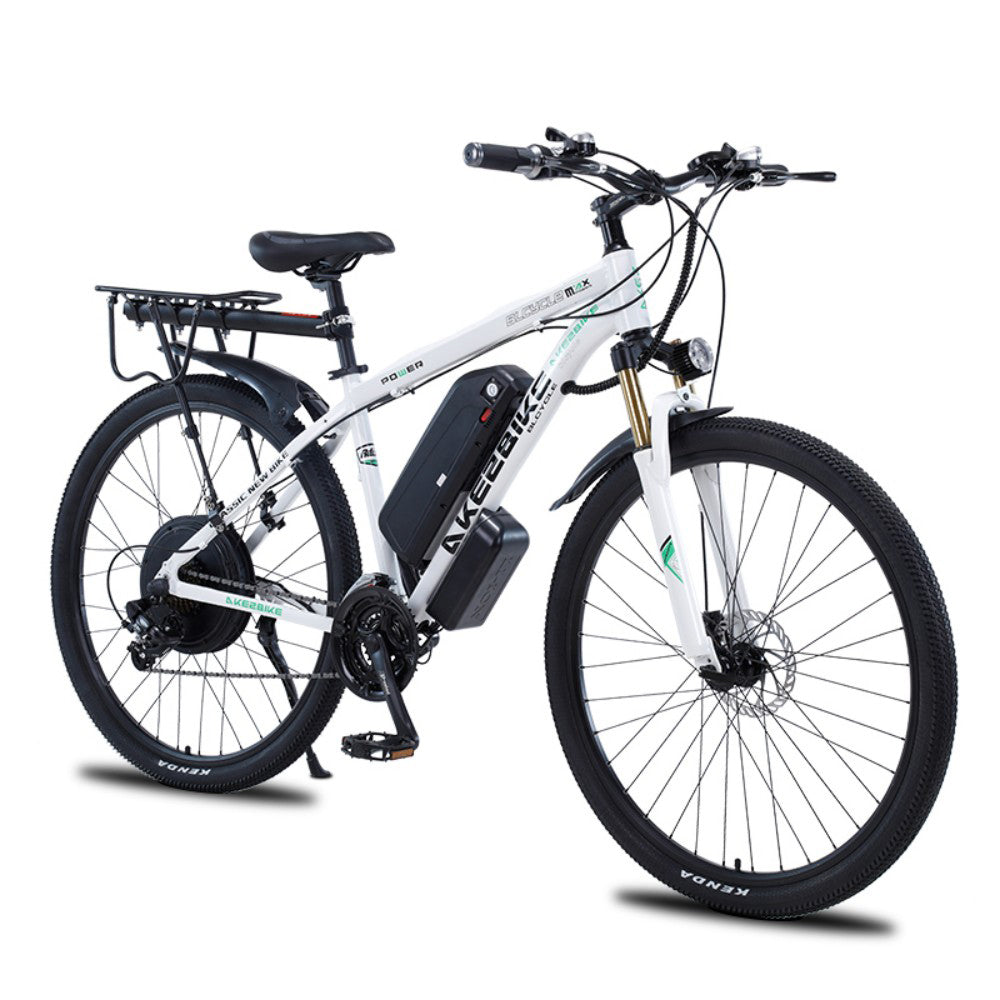 akez electric mountain bike white