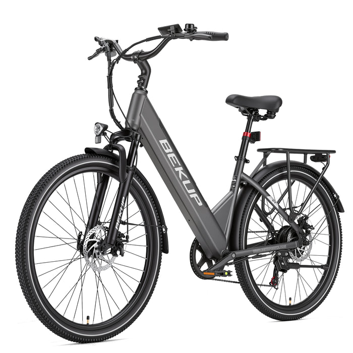 BEKUP V1 26" Step-Through City Electric Bike 250W 36V 14.5Ah