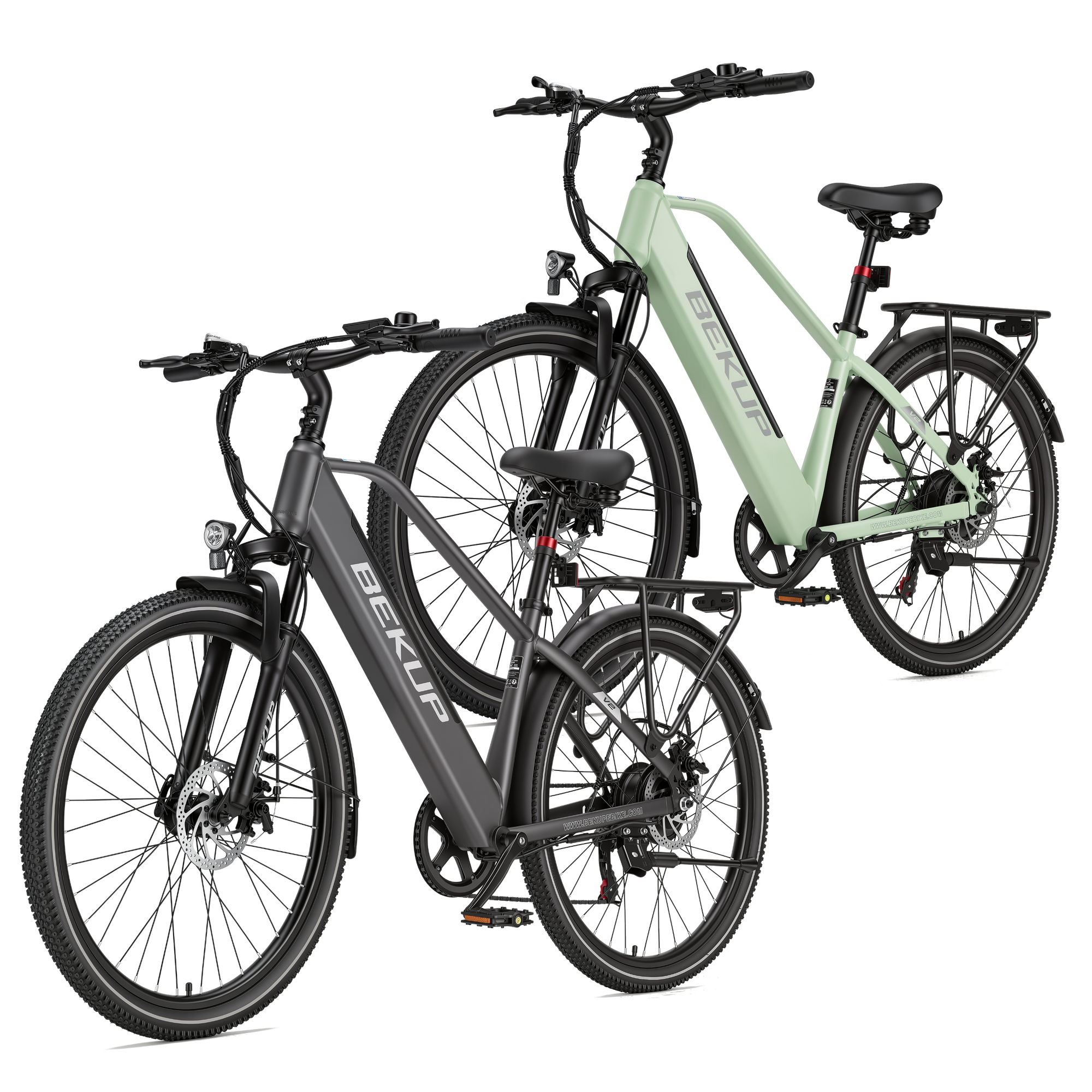 BEKUP V2 26" City Electric Bike 2-Pack Bundle 250W 36V 14.5Ah