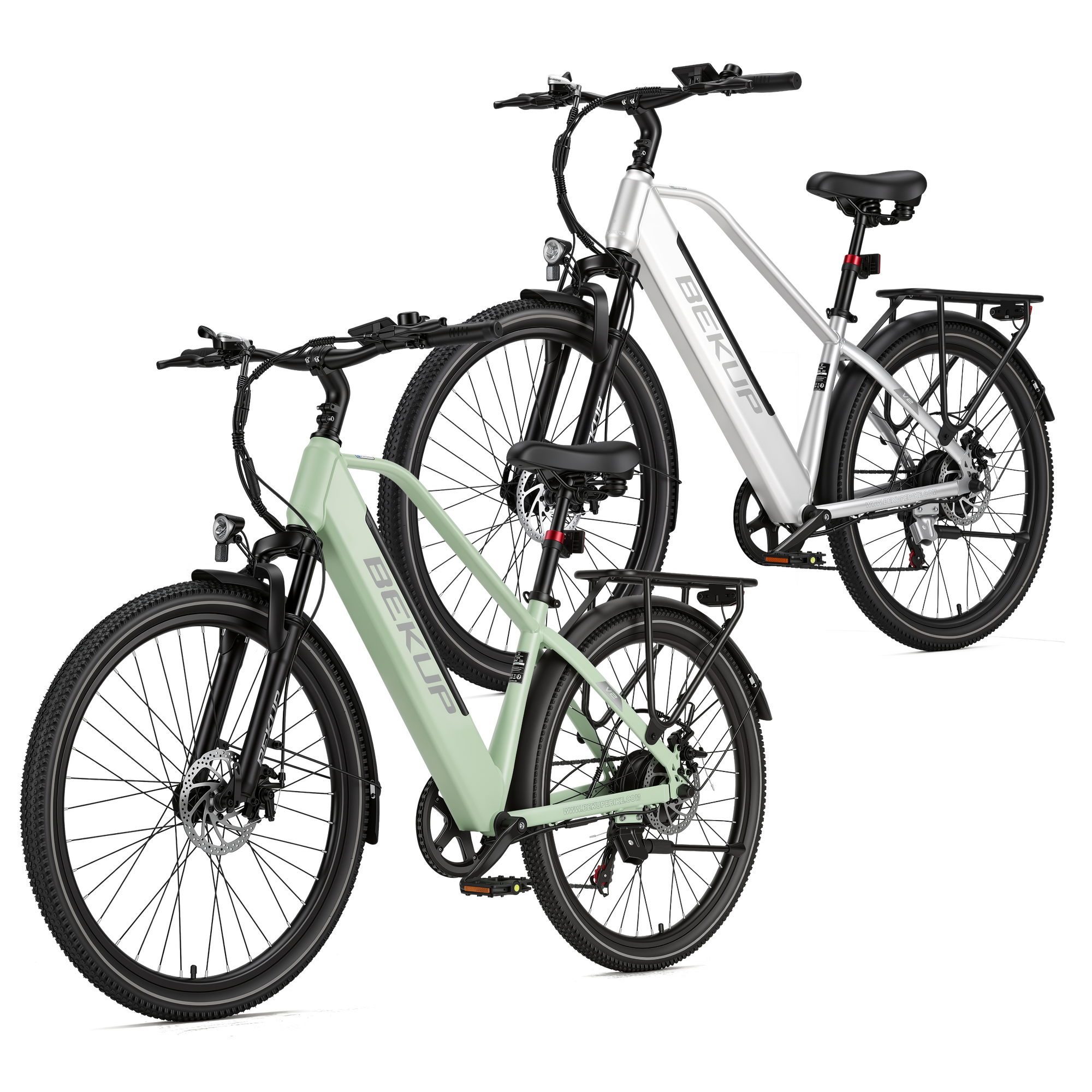 BEKUP V2 26" City Electric Bike 2-Pack Bundle 250W 36V 14.5Ah