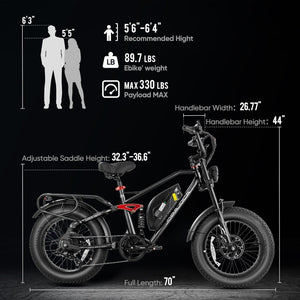 size of eahora ebike