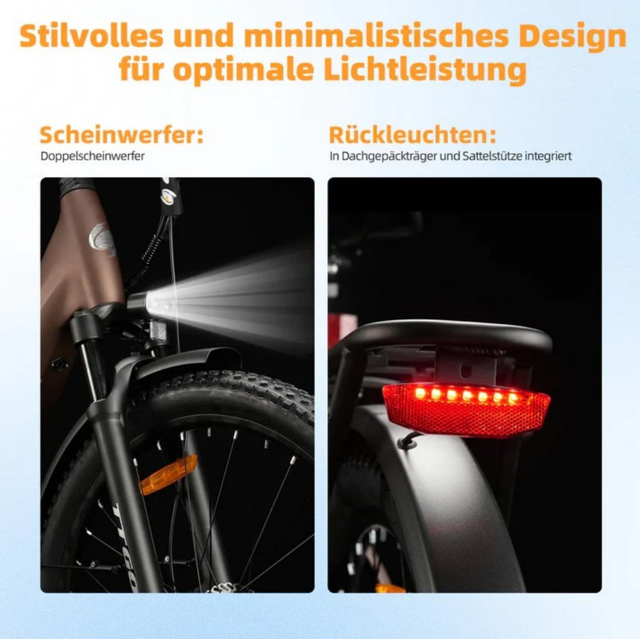 Dual Headlights & Integrated Taillight
