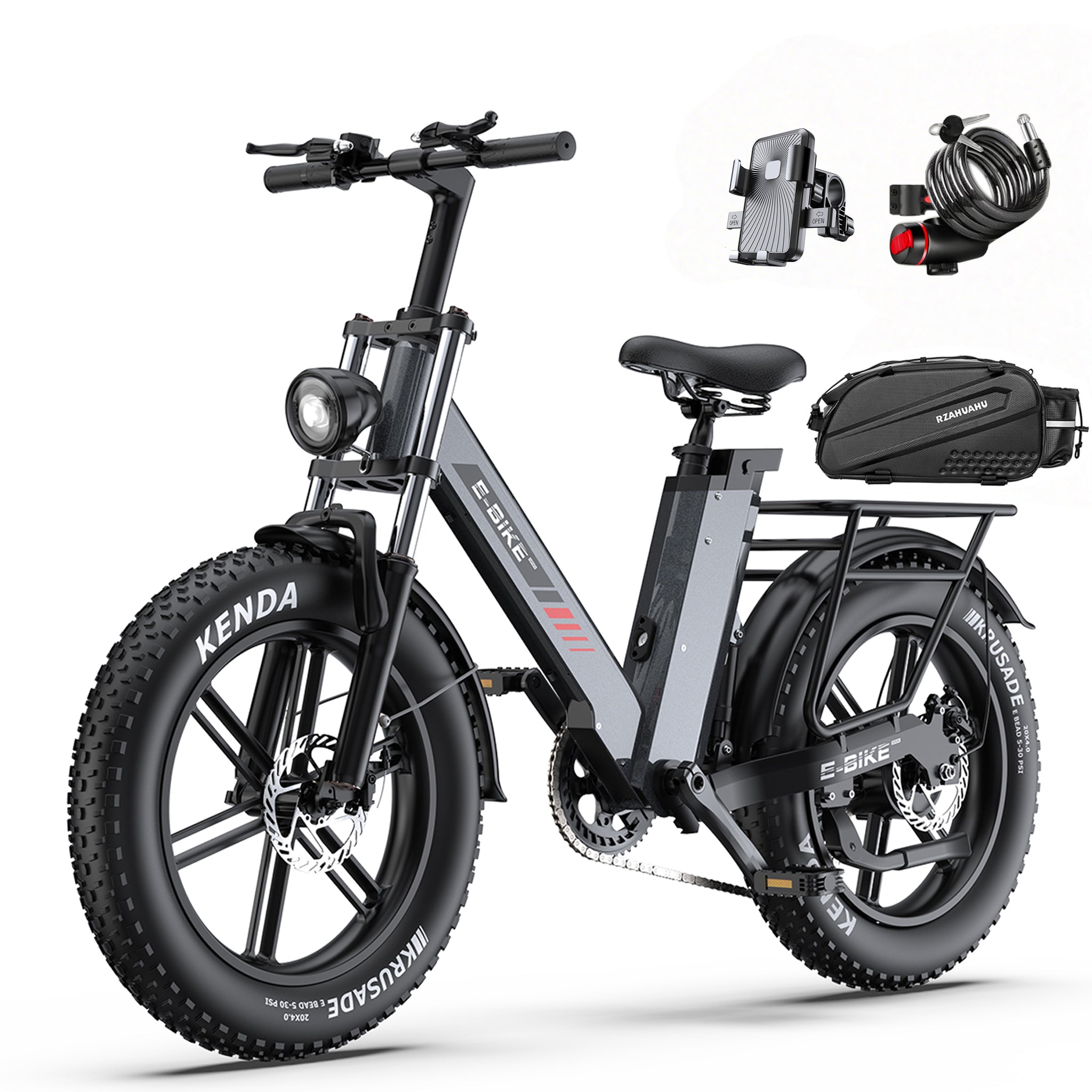 (NEW)C6 PRO 2.0 Fat Tire Electric Bike 48V1000W17.5Ah