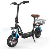 iScooter i12 Electric Scooter 36V 500W 7.5Ah With Seat & Carry Basket